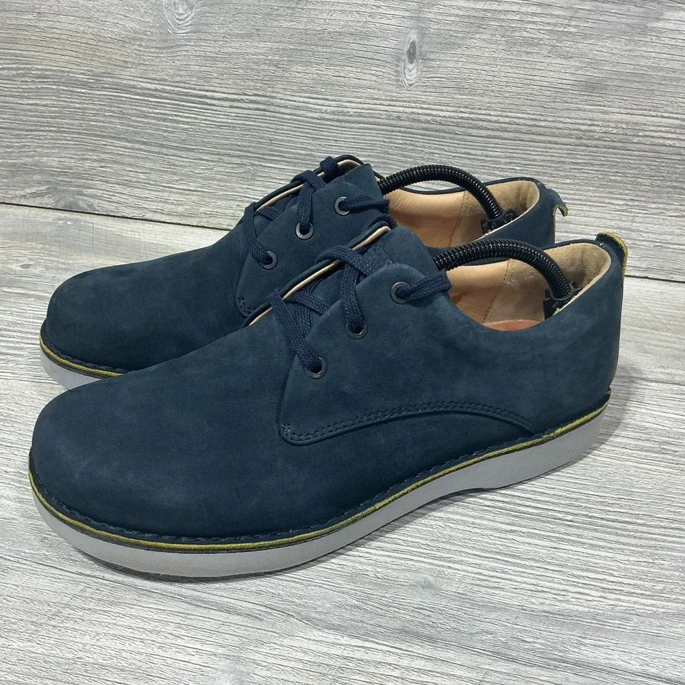 Samuel Hubbard Mens Size 10 M US M1100-016 Lace Up Navy Nubuck Leather Shoes